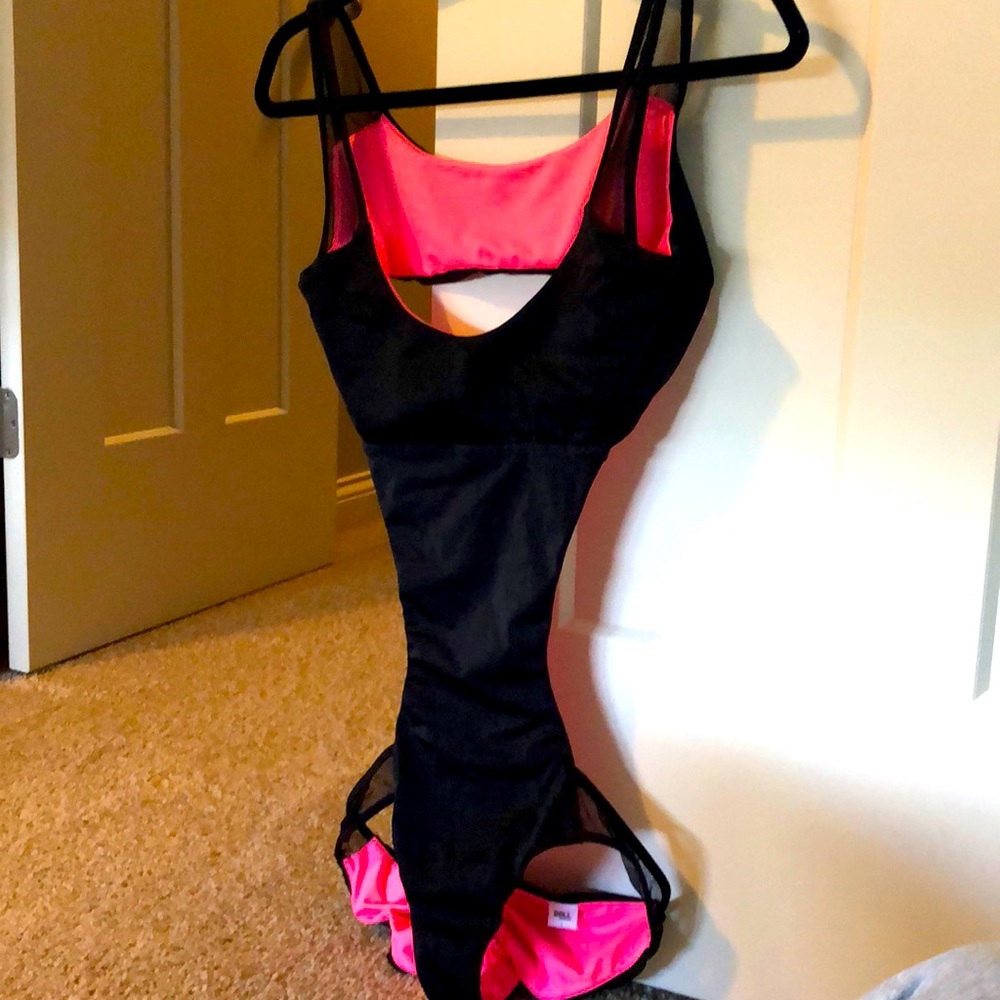Doll Swimwear monokini black/pink reversible